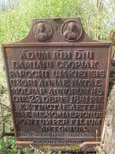 Grave of Father Damien Csopjak's wife